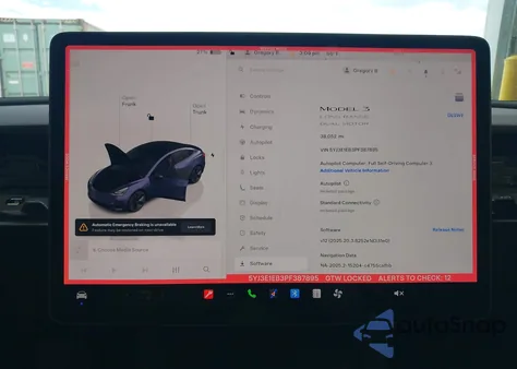2023 Tesla Model 3 Long Range Dual Motor All-Wheel Drive z USA, uszkodzony, nr VIN 5YJ3E1EB3PF387895